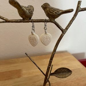 Betsey Johnson Heart Earrings